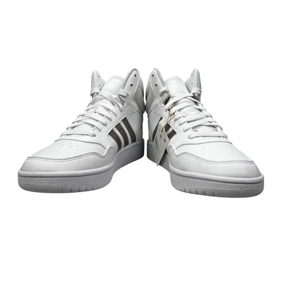 Adidas Hoops Mid White Basketball Shoes Youth Girl's Sizes 4 - 6 (Y) GS